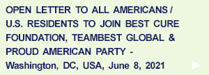 Open Letter to all Americans to join BCF, TBG & PAP
